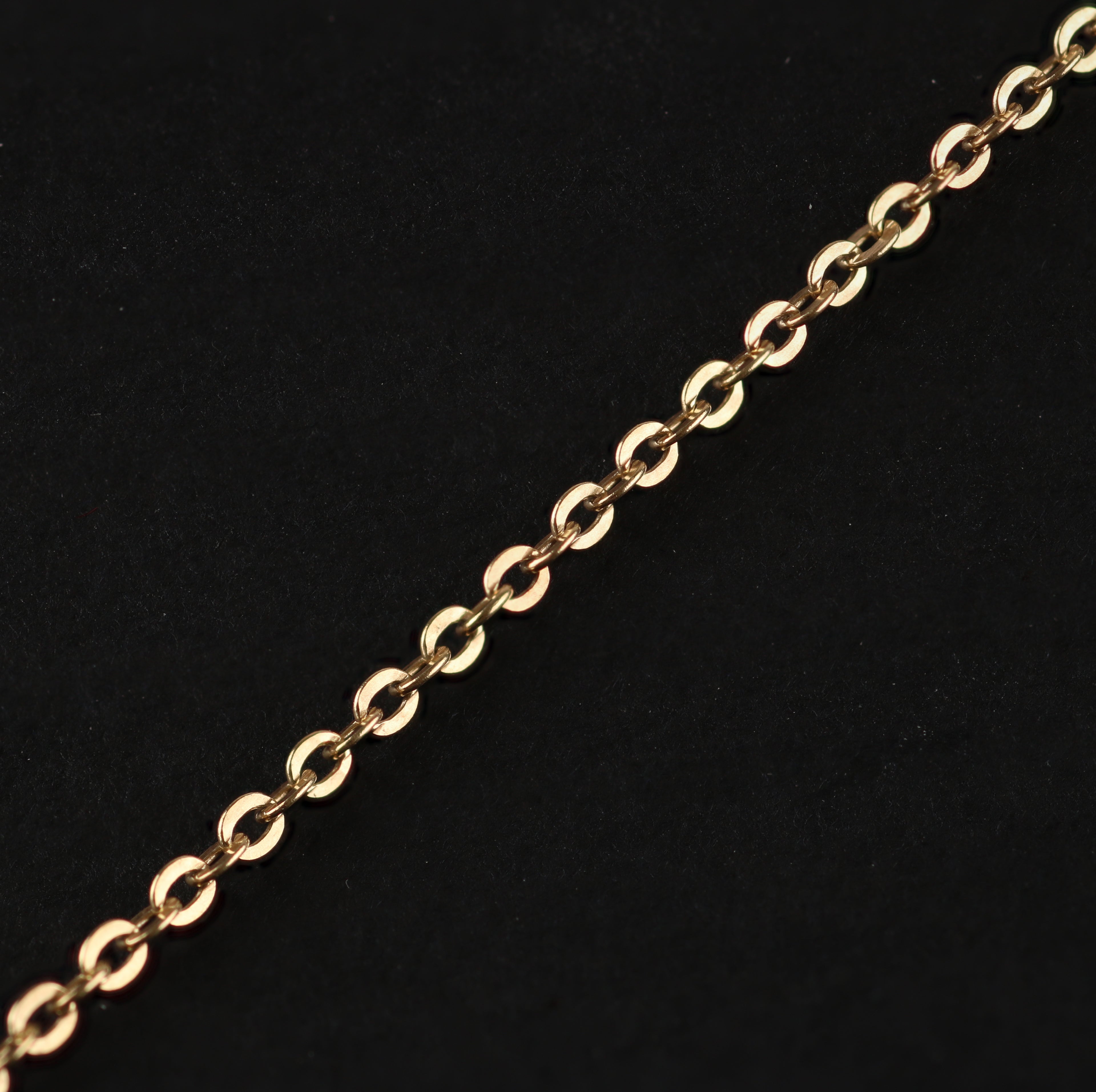 Flat Cable Chain – 1.6mm Gold-Plated Sterling Silver (45cm)