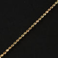 Faceted Bead Chain – 1.3mm Gold-Plated Sterling Silver (40cm)