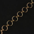 Large Round Link Chain – 4.8mm Gold-Plated 925 Sterling Silver (45cm)