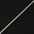 Rope Chain – 1.3mm Diamond-Cut Italian 925 Sterling Silver Chain (42 cm)