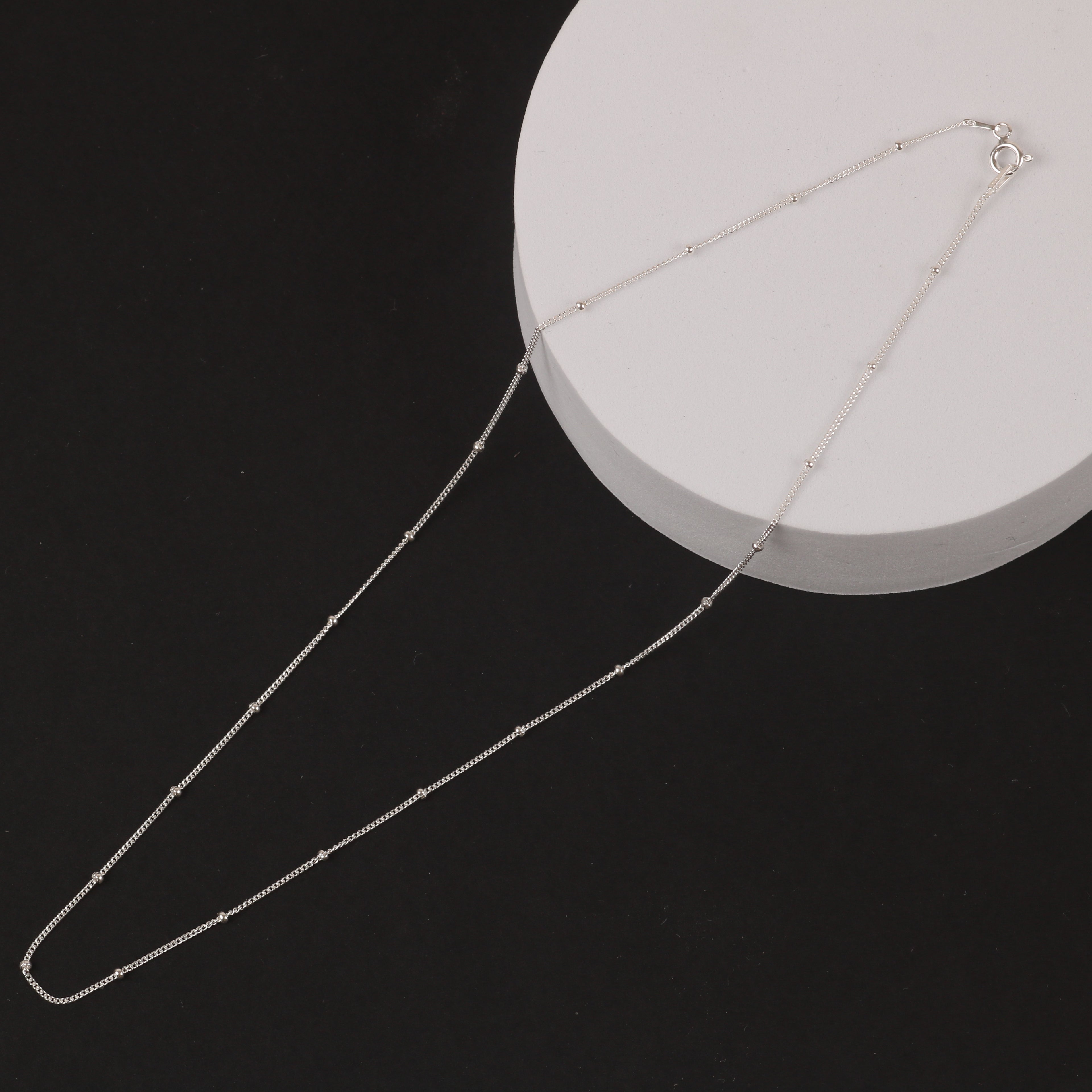 Mini Sphere Chain – 1.8mm Accent Italian 925 Sterling Silver (41 cm)