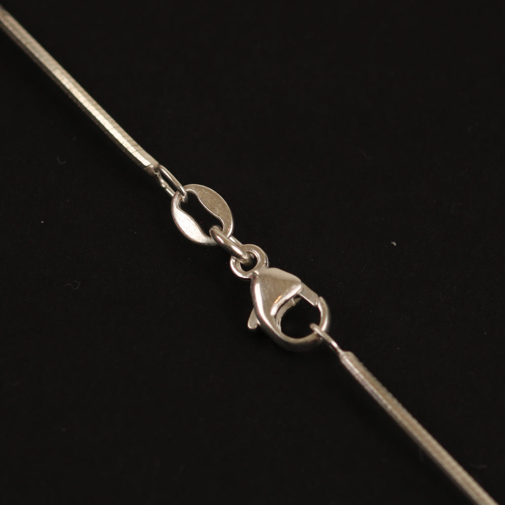 Flat Snake Chain – 1.05mm Italian 925 Sterling Silver (45 cm)