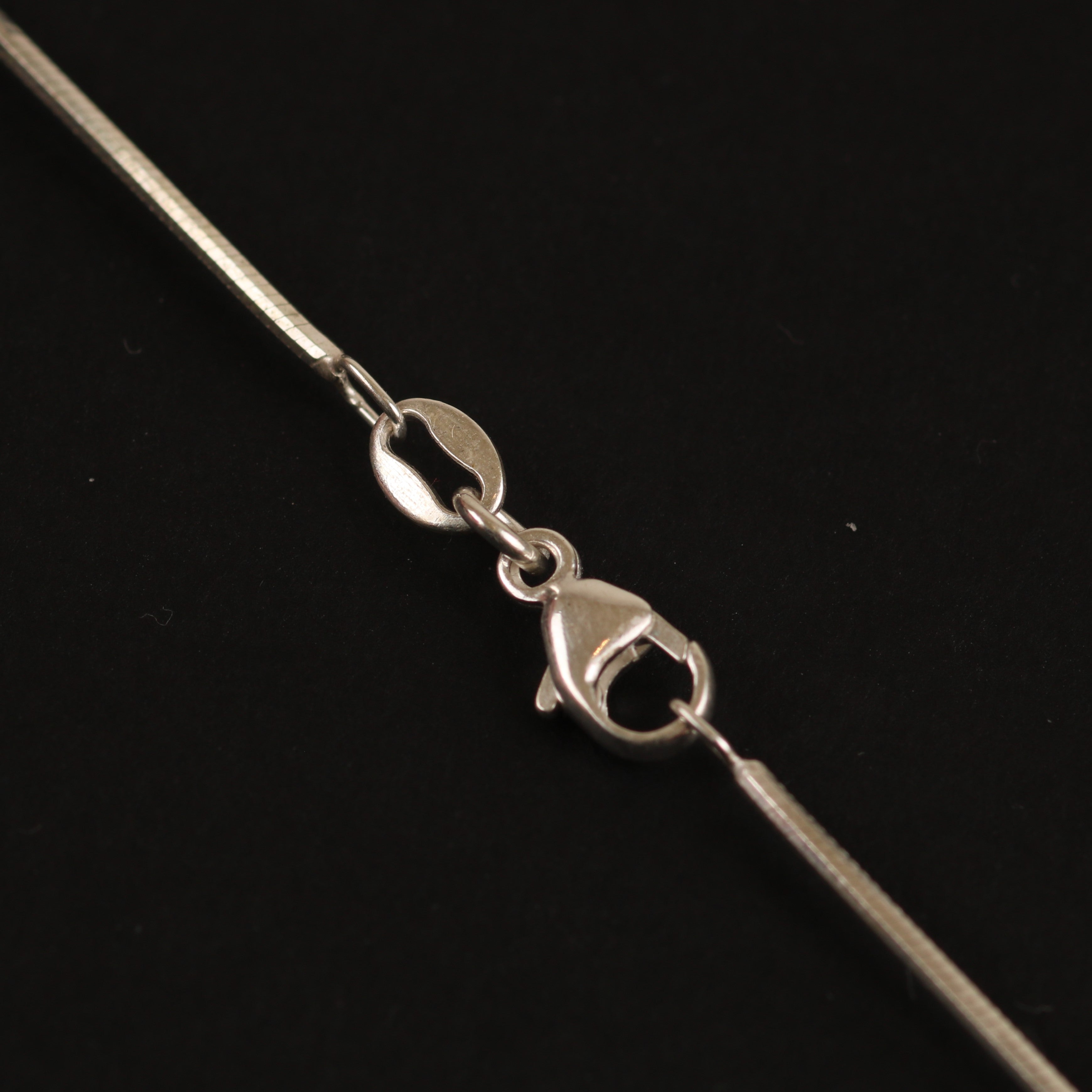 Flat Snake Chain – 1.05mm Italian 925 Sterling Silver (45 cm)