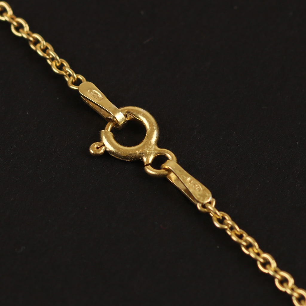 Classic Cable Chain – 1.6mm Gold-Plated Sterling Silver (41cm)