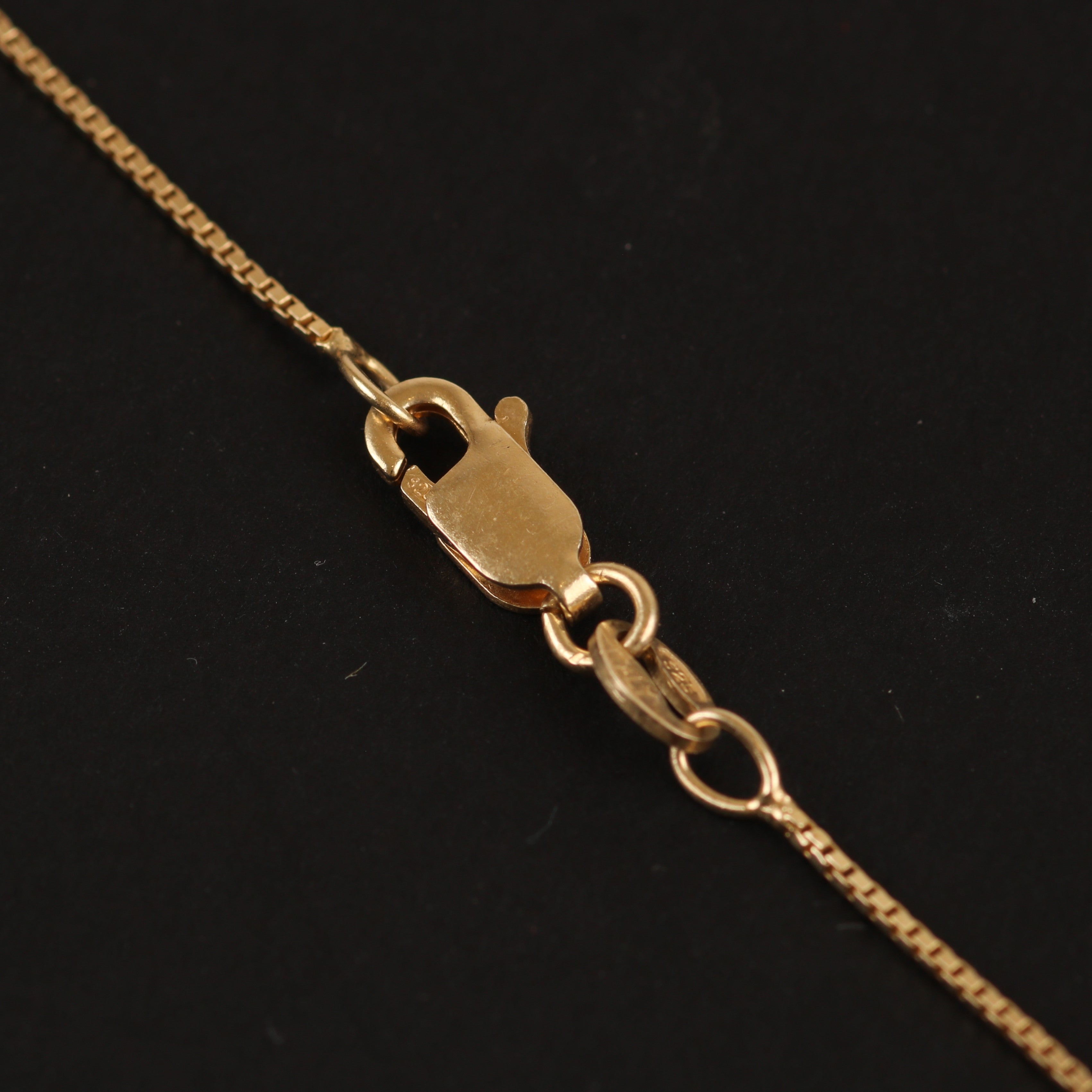 Structured Box Chain – 0.80mm Gold-Plated Sterling Silver (45cm)