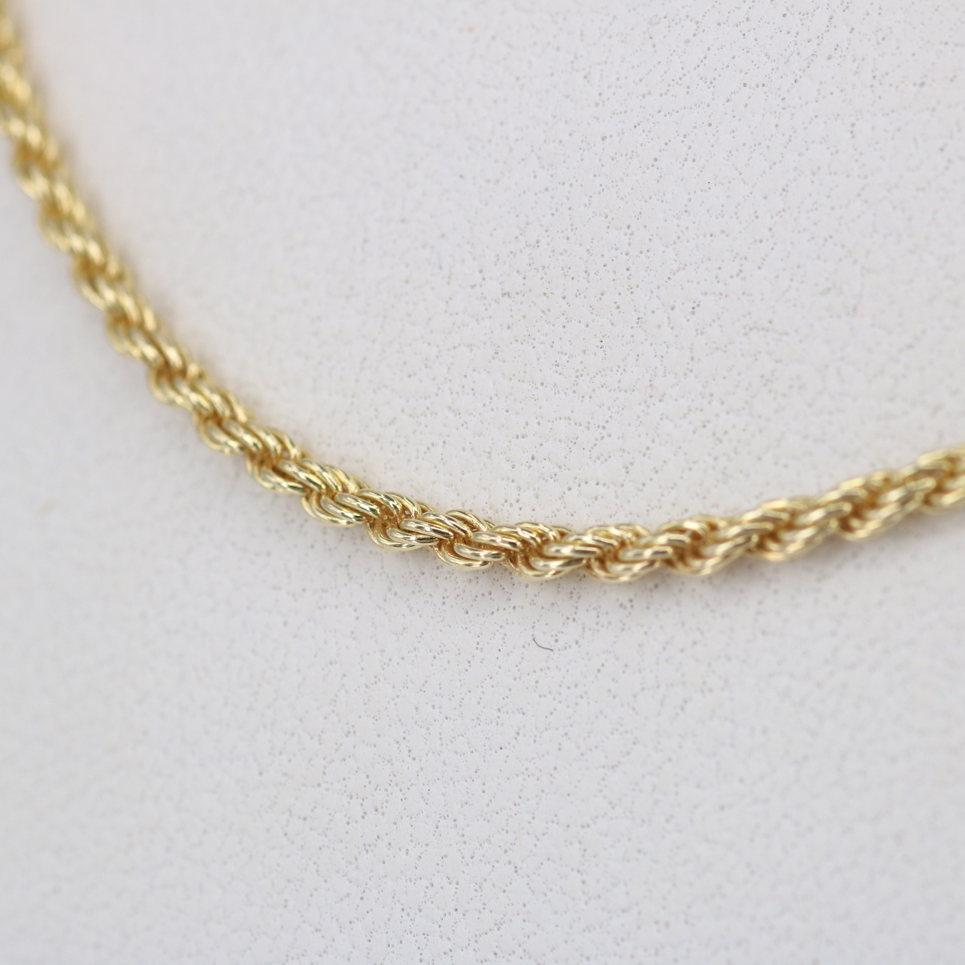 Solid Silver Rope Chain Necklace – Everyday Statement Chain for Men & Women