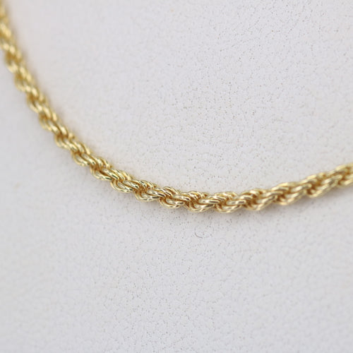 Solid Silver Rope Chain Necklace – Everyday Statement Chain for Men & Women