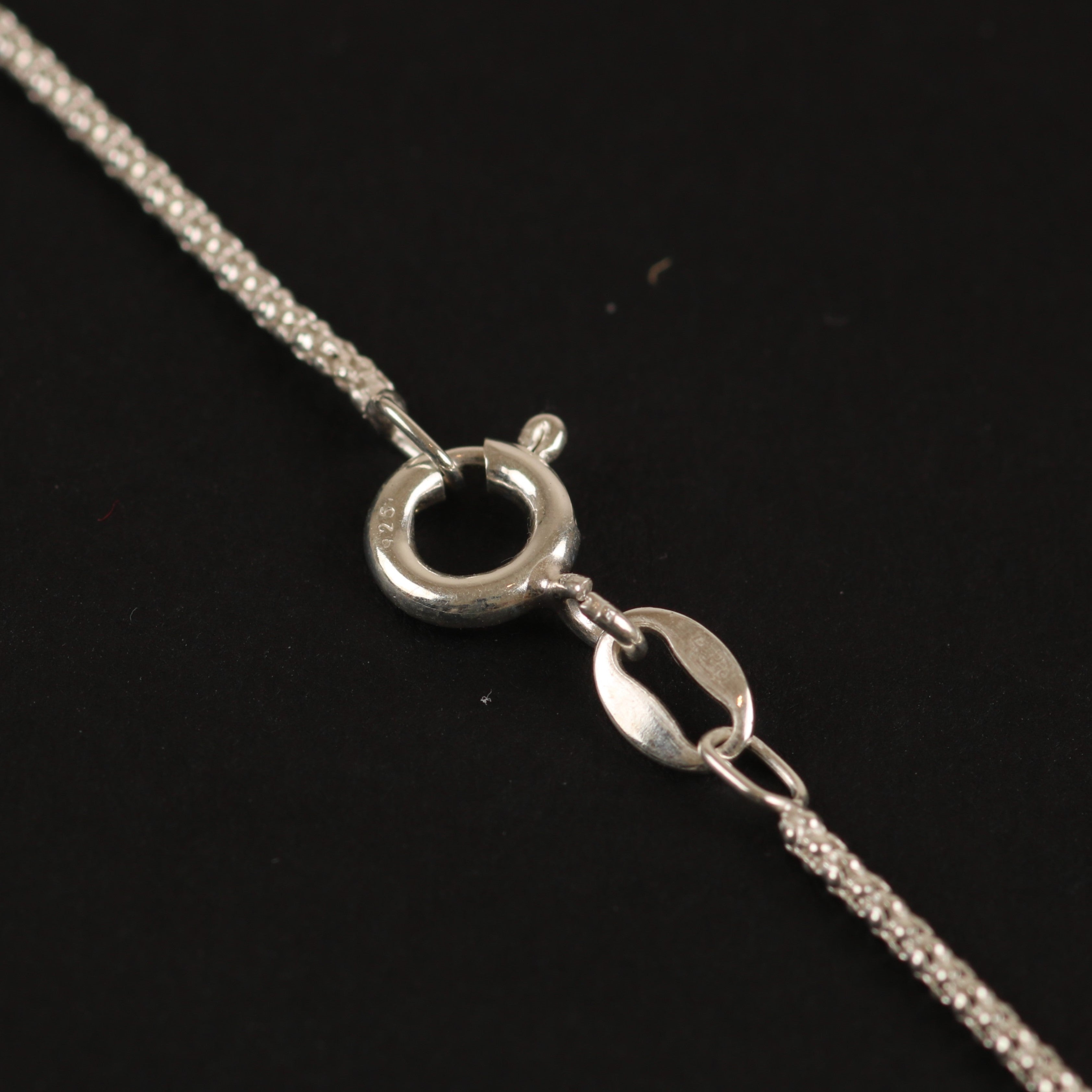 Rope Chain – 1.3mm Diamond-Cut Italian 925 Sterling Silver Chain (42 cm)