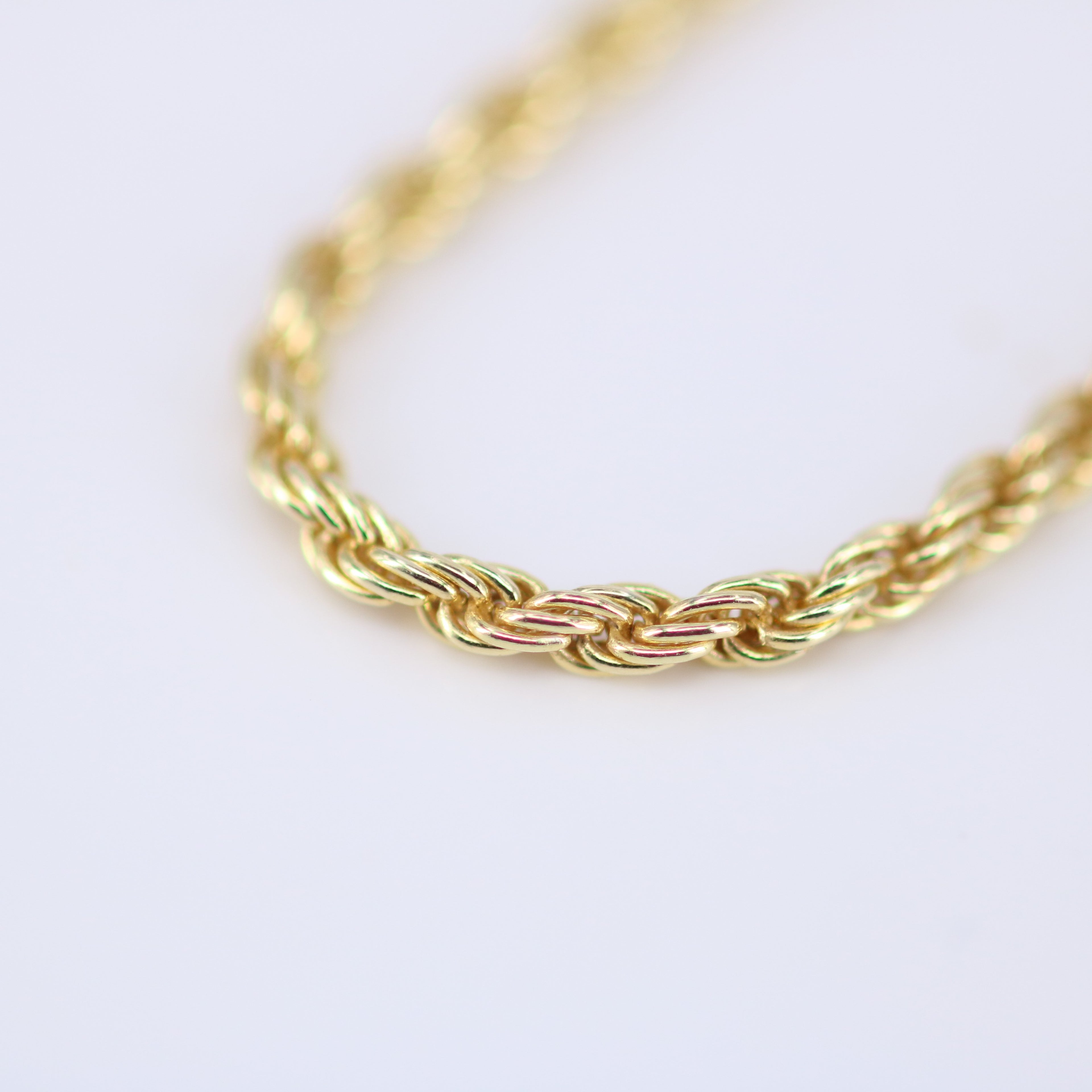 Solid Silver Rope Chain Necklace – Everyday Statement Chain for Men & Women