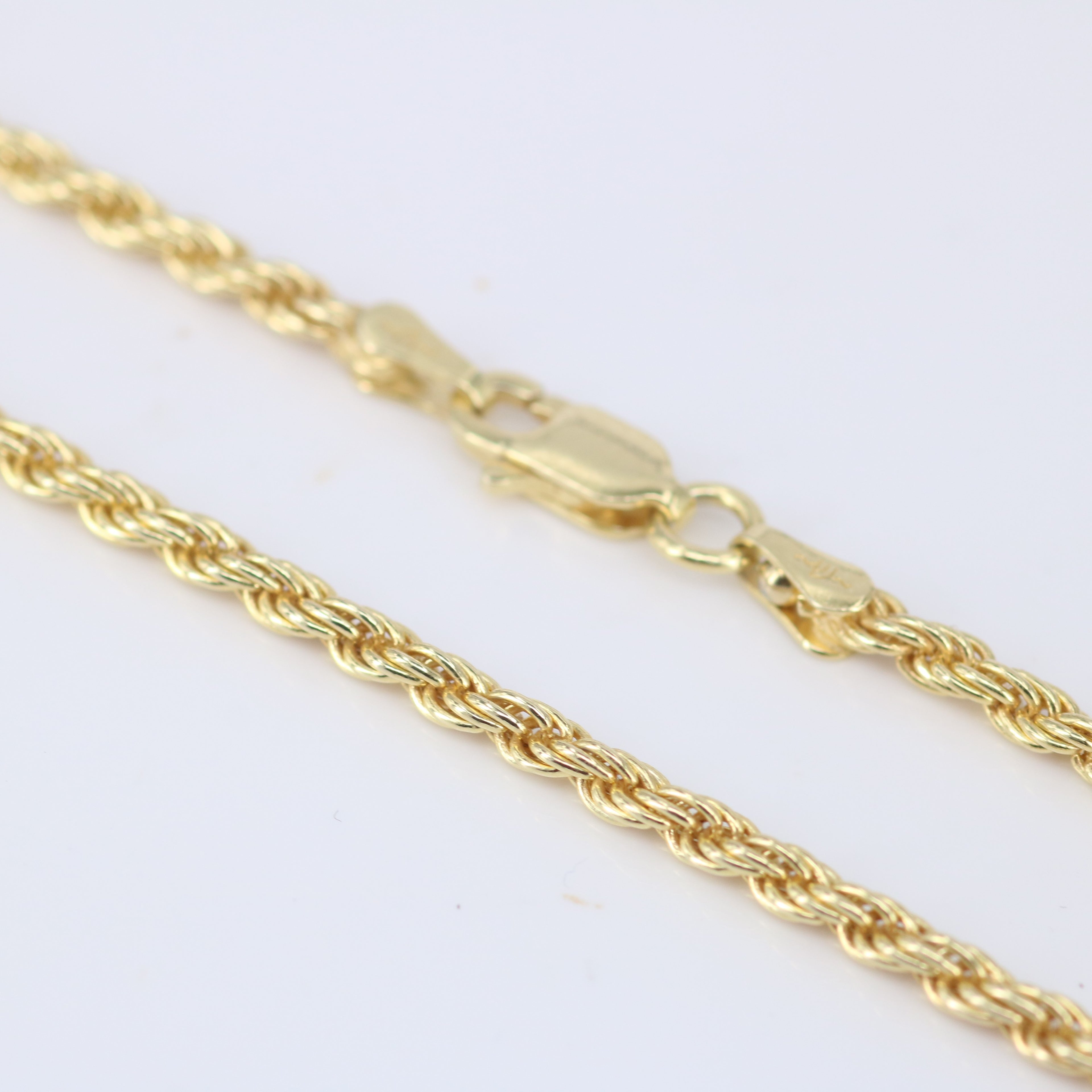 Solid Silver Rope Chain Necklace – Everyday Statement Chain for Men & Women