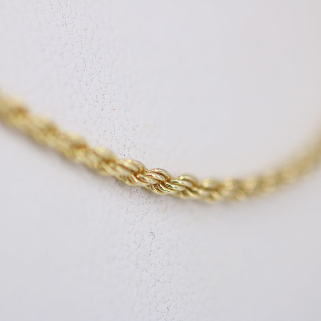 Solid Silver Rope Chain Necklace – Everyday Statement Chain for Men & Women