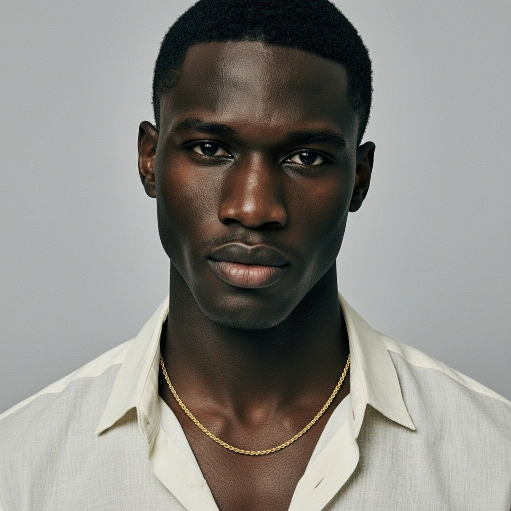 Solid Silver Rope Chain Necklace – Everyday Statement Chain for Men & Women